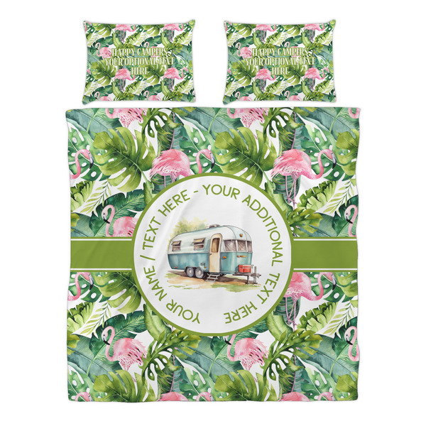 Flamingo & Camping Duvet cover Set - Queen - Alt Approval