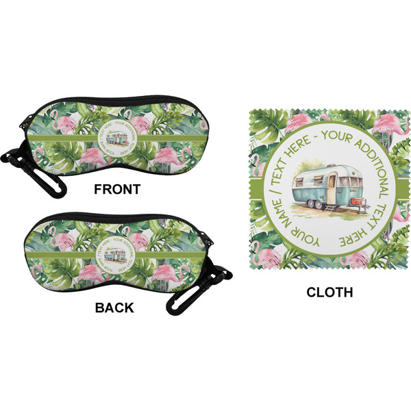 Flamingo & Camping Eyeglass Case & Cloth (Approval)