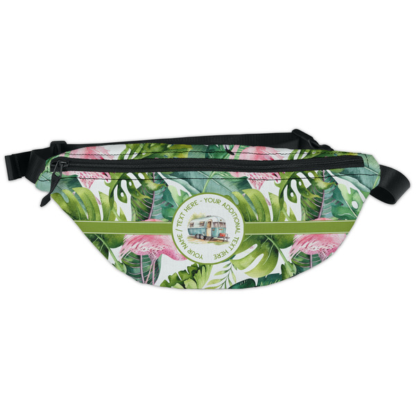 Custom Flamingo & Camping Fanny Pack - Classic Style (Personalized)