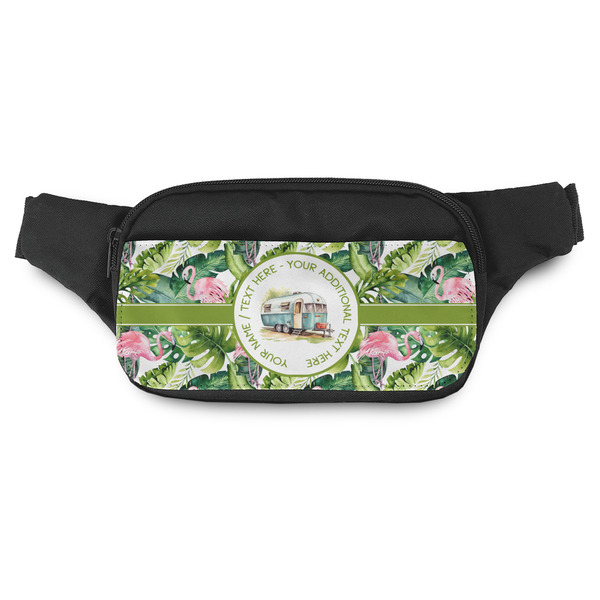 Custom Flamingo & Camping Fanny Pack - Modern Style (Personalized)