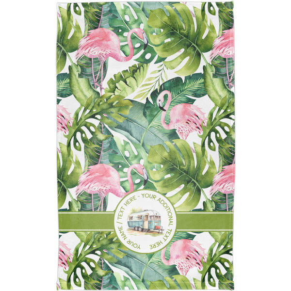 Flamingo & Camping Finger Tip Towel - Full Print - Approval