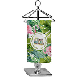 Flamingo & Camping Finger Tip Towel - Full Print (Personalized)