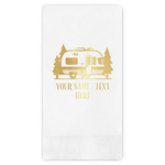 Flamingo & Camping Guest Napkins - Foil Stamped