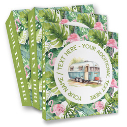 Flamingo & Camping 3-Ring Binder - Full Wrap (Personalized)