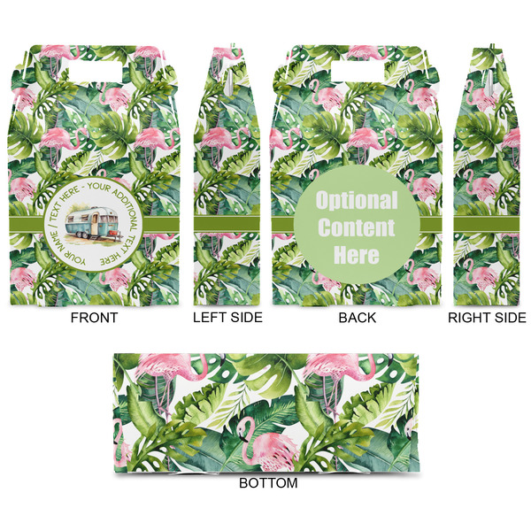 Flamingo & Camping Gable Favor Box - Approval