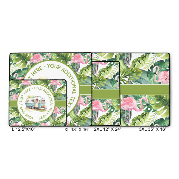 Flamingo & Camping Gaming Mats - Size Chart