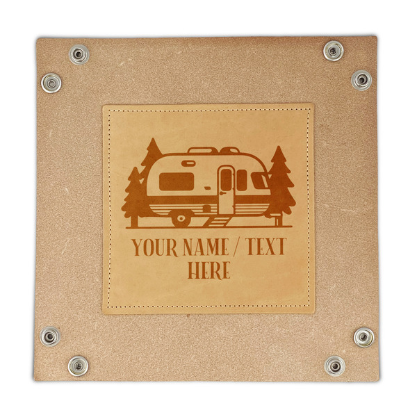 Flamingo & Camping Genuine Leather Valet Trays - FRONT (flat)