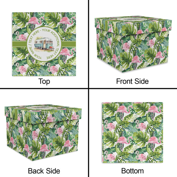 Flamingo & Camping Gift Boxes with Lid - Canvas Wrapped - XX-Large - Approval