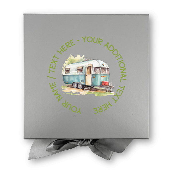 Flamingo & Camping Gift Boxes with Magnetic Lid - Silver - Approval