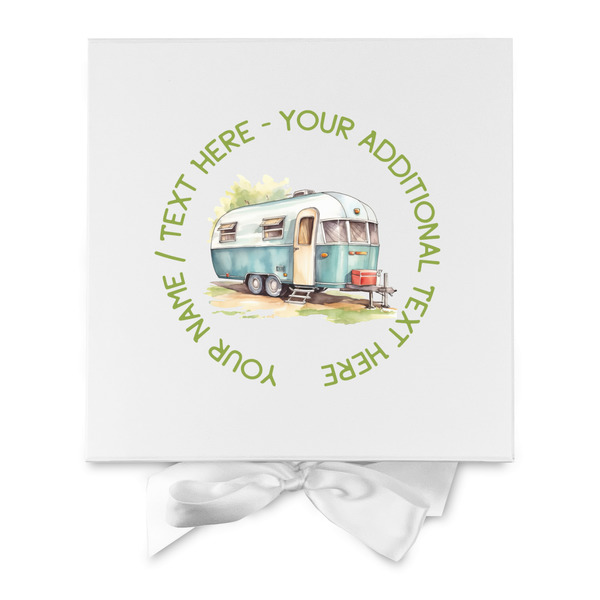 Flamingo & Camping Gift Boxes with Magnetic Lid - White - Approval