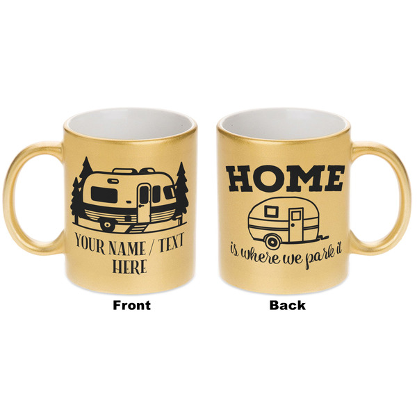 Flamingo & Camping Gold Mug - Apvl