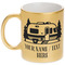 Flamingo & Camping Metallic Gold Mug