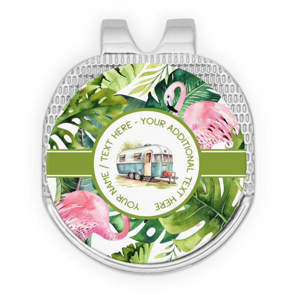 Flamingo & Camping Golf Ball Hat Clip Marker - Apvl