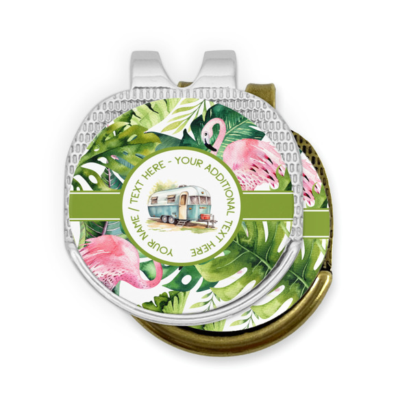 Flamingo & Camping Golf Ball Marker Hat Clip - PARENT/MAIN