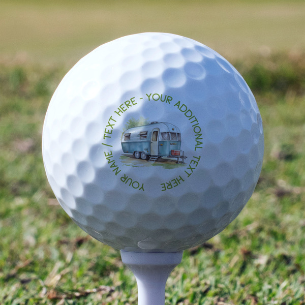 Flamingo & Camping Golf Ball - Non-Branded - Tee