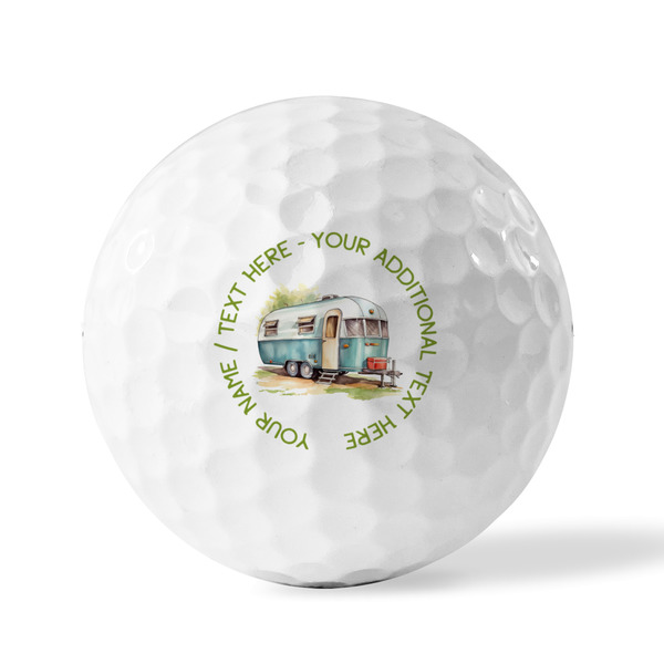 Flamingo & Camping Golf Balls - Generic - Set of 3 - FRONT