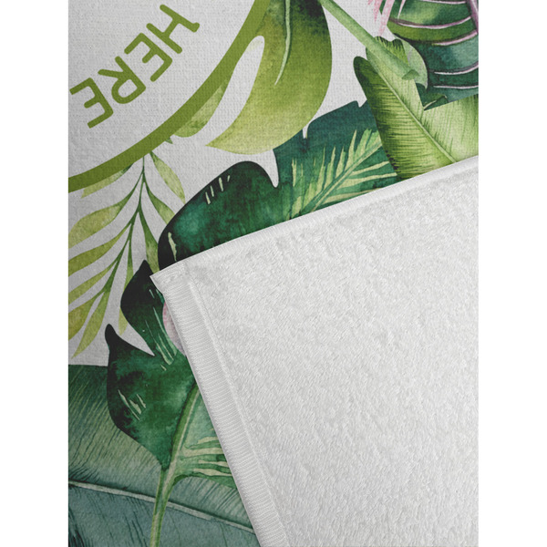 Flamingo & Camping Golf Towel - DETAIL (Small Full Print)