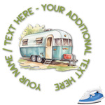 Flamingo & Camping Graphic Iron On Transfer (Personalized)