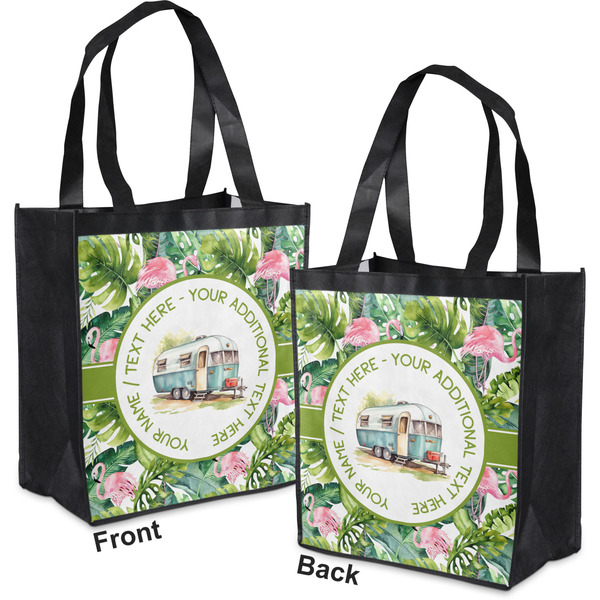 Flamingo & Camping Grocery Bag - Apvl