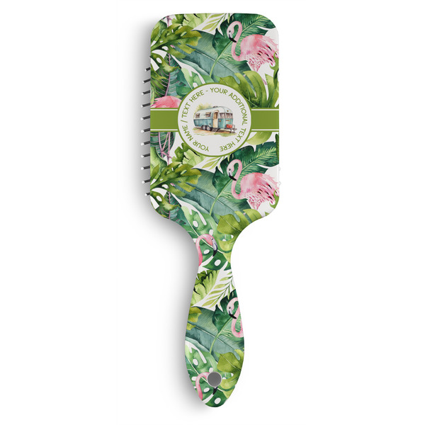 Custom Flamingo & Camping Hair Brush (Personalized)
