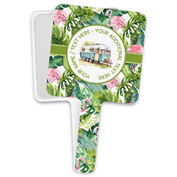 Flamingo & Camping Hand Mirror (Personalized)