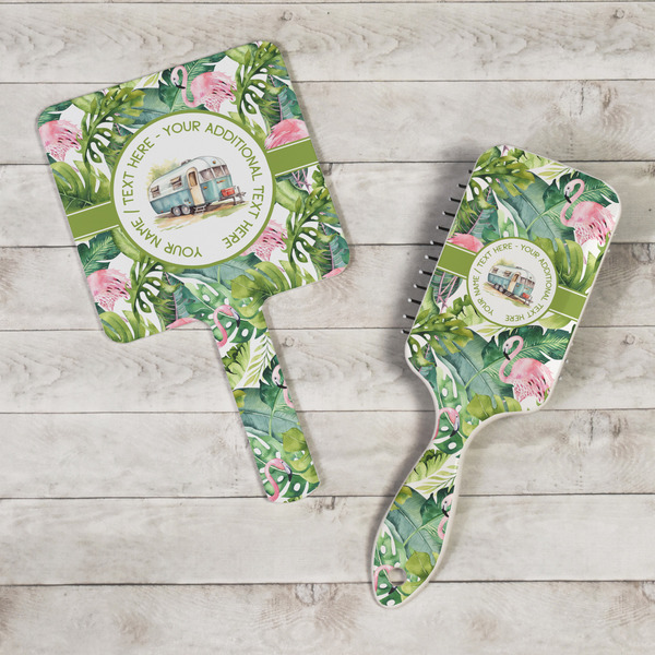 Flamingo & Camping Hand Mirrors - In Context