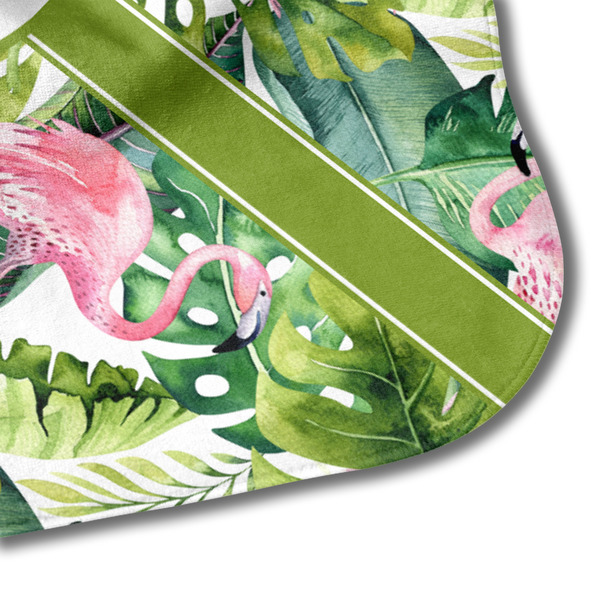 Flamingo & Camping Hooded Baby Towel- Detail Corner