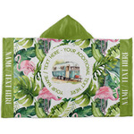 Flamingo & Camping Kids Hooded Towel (Personalized)
