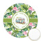 Flamingo & Camping Printed Cookie Topper - Round (Personalized)