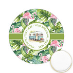 Flamingo & Camping Printed Cookie Topper - 2.15" (Personalized)