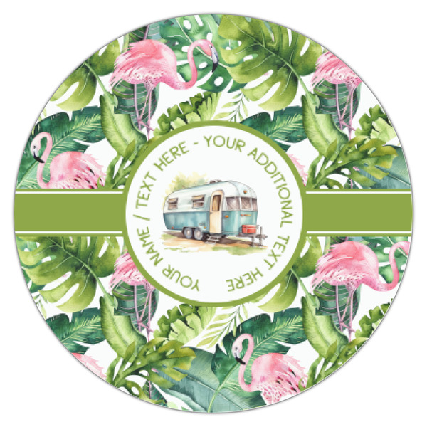 Flamingo & Camping Icing Circle - XSmall - Single