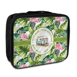 Flamingo & Camping Insulated Lunch Bag (Personalized)