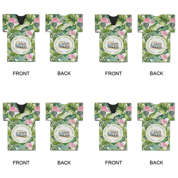 Flamingo & Camping Jersey Bottle Cooler - Set of 4 - APPROVAL