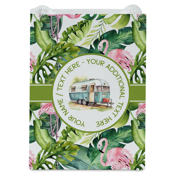 Flamingo & Camping Jewelry Gift Bag - Gloss - Front