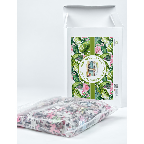 Flamingo & Camping Jigsaw Puzzle 1014 Piece - Box