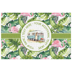 Flamingo & Camping Jigsaw Puzzle - 1000-piece (Personalized)