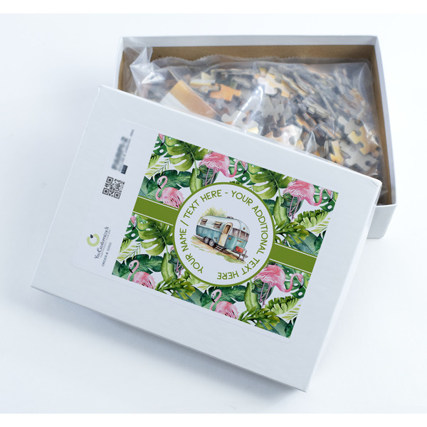 Flamingo & Camping Jigsaw Puzzle 252 Piece - Box