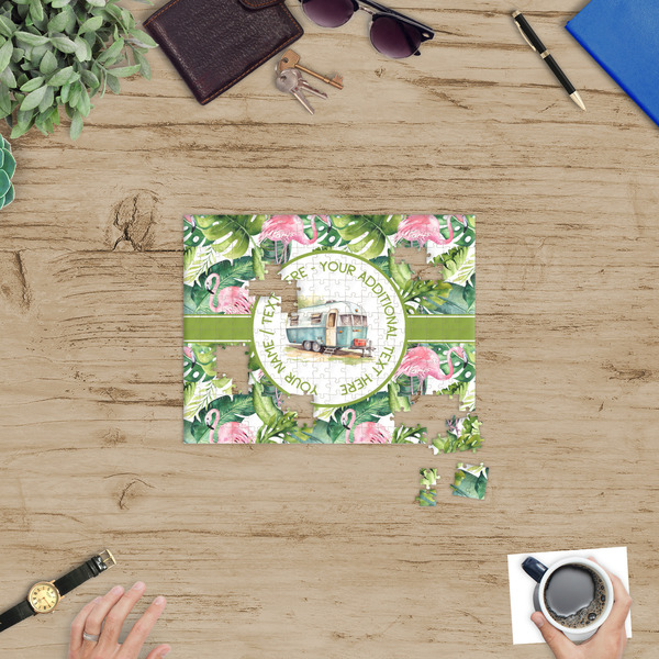 Flamingo & Camping Jigsaw Puzzle 252 Piece - In Context