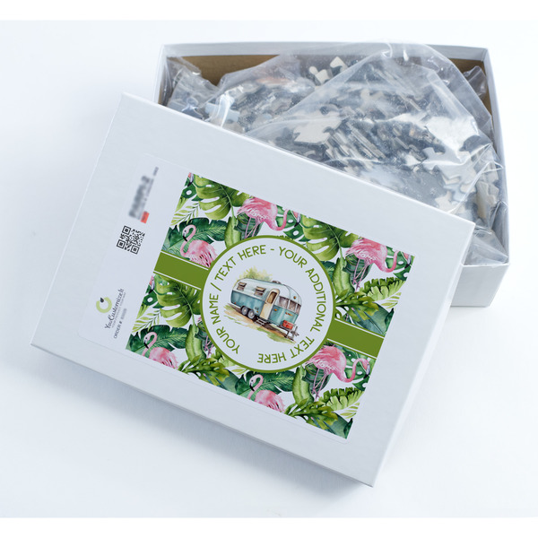 Flamingo & Camping Jigsaw Puzzle 500 Piece - Box
