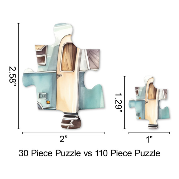 Flamingo & Camping Jigsaw Puzzle - Piece Comparison