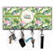 Flamingo & Camping Key Hanger w/ 4 Hooks (Personalized)