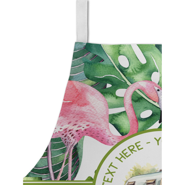 Flamingo & Camping Kid's Aprons - Detail