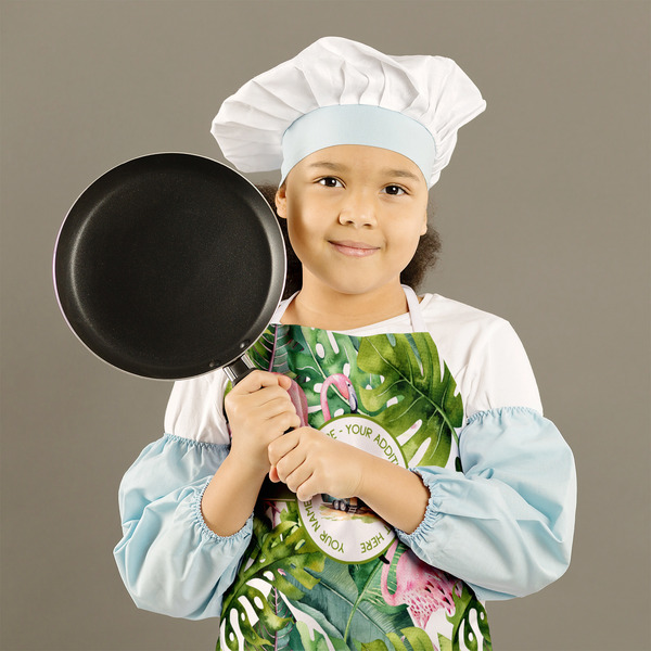 Flamingo & Camping Kid's Aprons - Medium - Lifestyle