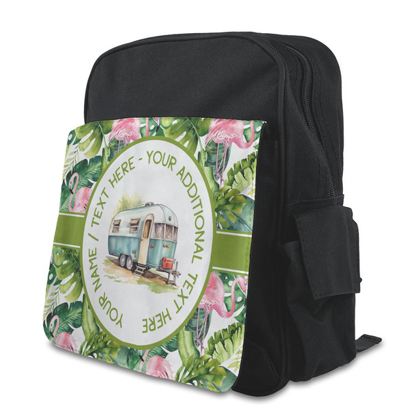 Flamingo & Camping Kid's Backpack - Alt View (side view)