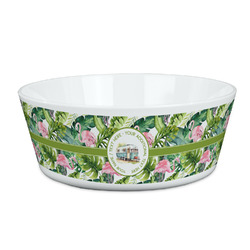 Flamingo & Camping Kid's Bowl (Personalized)