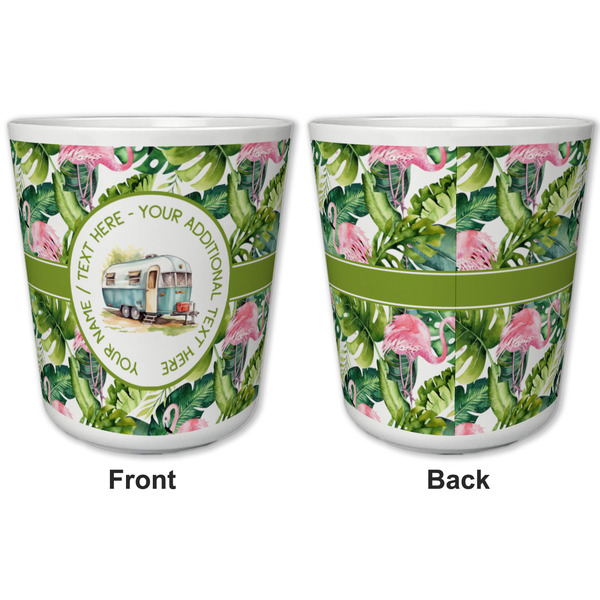 Flamingo & Camping Kids Cup - Front & Back