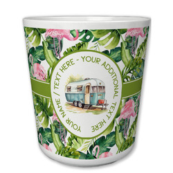 Flamingo & Camping Plastic Tumbler 6 oz (Personalized)