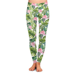 Flamingo & Camping Ladies Leggings - Medium (Personalized)