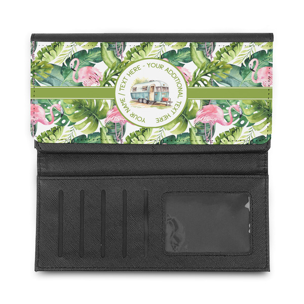 Flamingo & Camping Ladies Wallet - Half Way Open