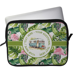 Flamingo & Camping Laptop Sleeve / Case (Personalized)